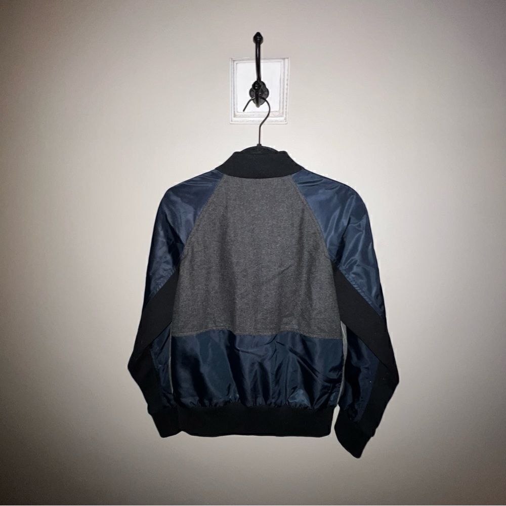 J Crew Pinstripe Bomber Jacket - Sz XS - Picture 7 of 15